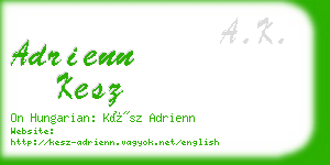adrienn kesz business card